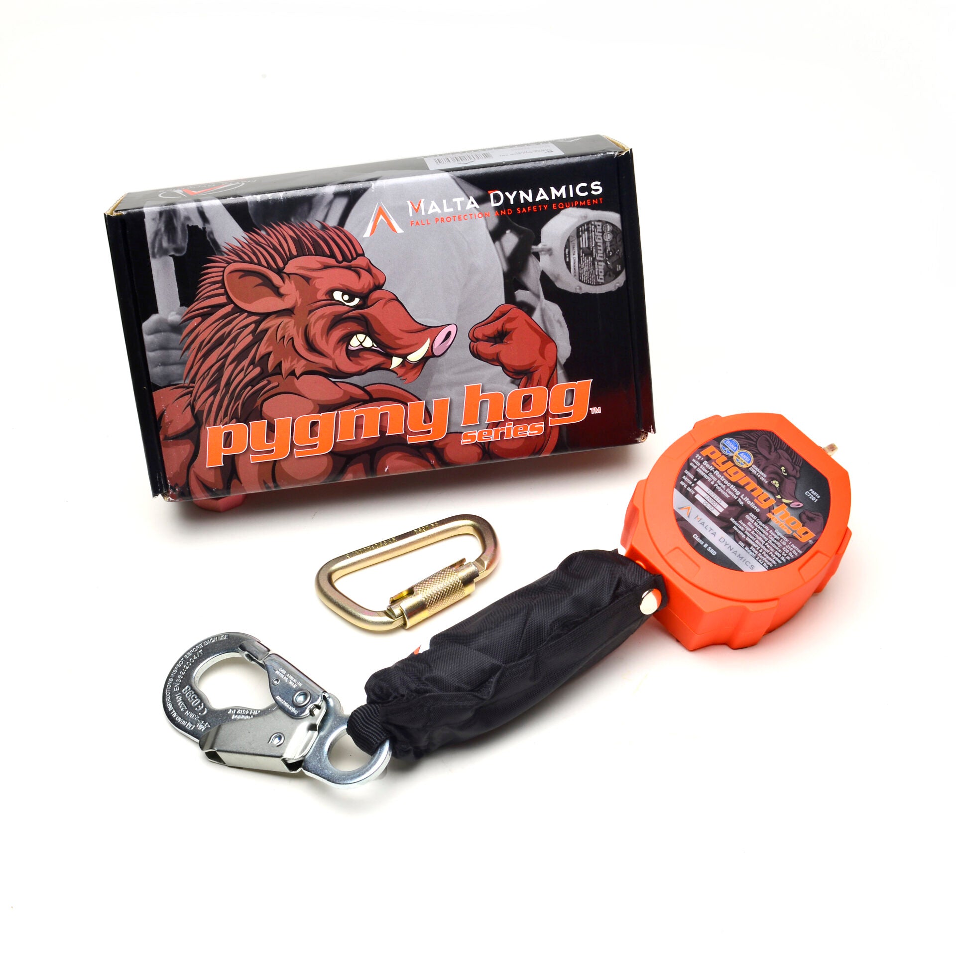 PYGMY HOG 11′ WEB SELF-RETRACTING LIFELINE WITH STEEL SNAP HOOK PYGMY HOG 11′ WEB SELF-RETRACTING LIFELINE WITH STEEL SNAP HOOK